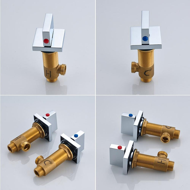Artistic Waterfall Vertical Wall Mounted Bathroom Faucet -