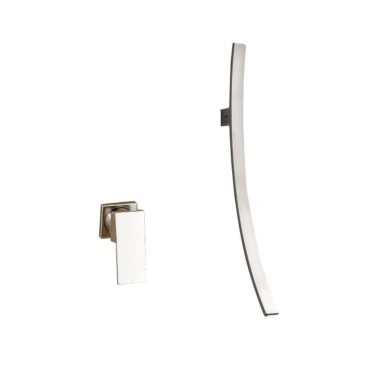 Artistic Waterfall Vertical Wall Mounted Bathroom Faucet -