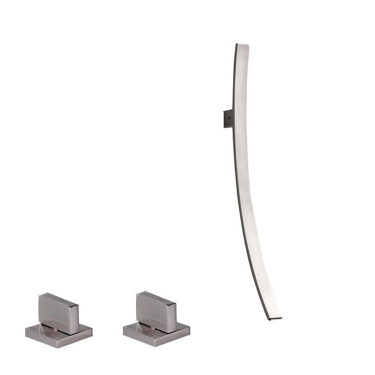 Artistic Waterfall Vertical Wall Mounted Bathroom Faucet -