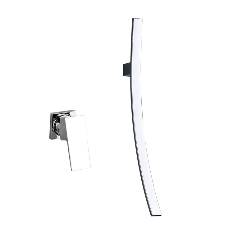 Artistic Waterfall Vertical Wall Mounted Bathroom Faucet -