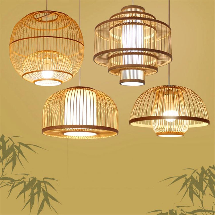 Bamboo Cage Pendant Lamp - Pendant Lamp