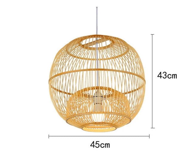 Bamboo Cage Pendant Lamp - Pendant Lamp