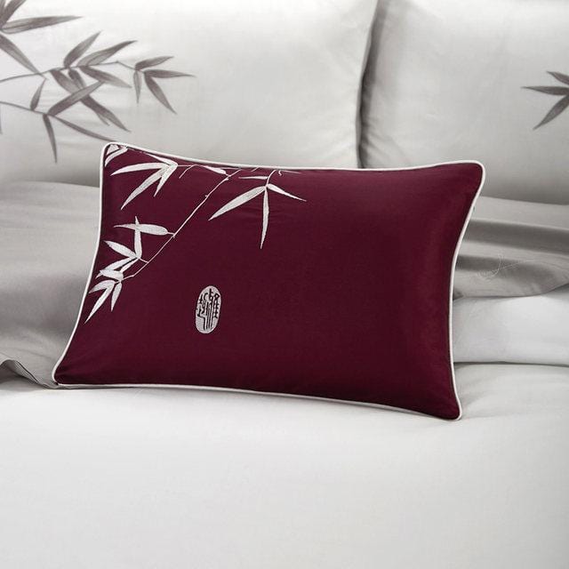 Bamboo Leaves Egyptian Cotton Duvet Cover Set - Duvet Cover