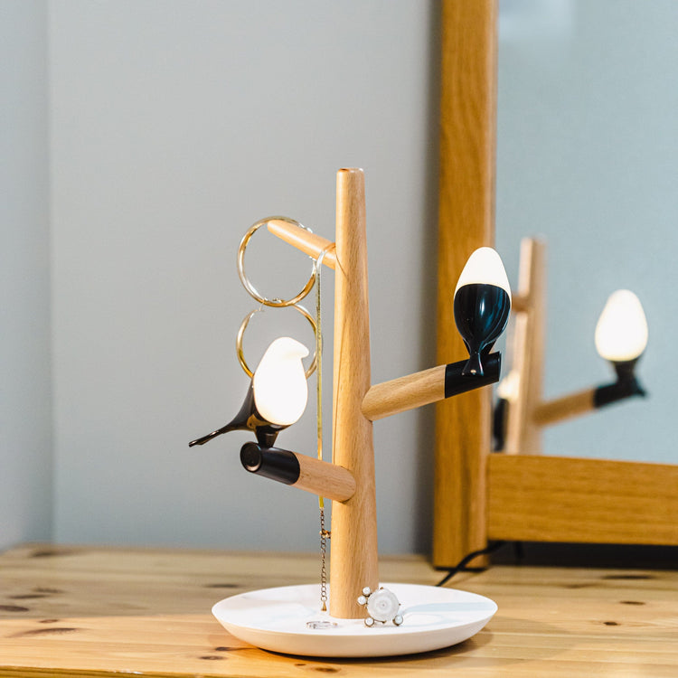 Cutesy Birds Desk Lamp with Wireless Charging - Table Lamp