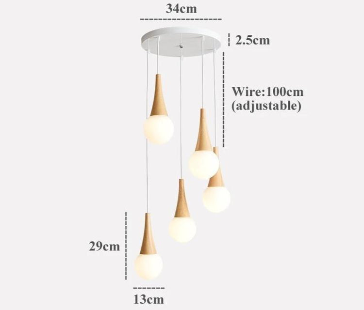 Faro Unique Water Drop Chandelier - Chandelier