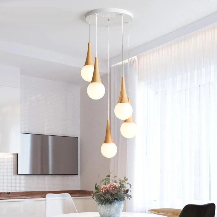 Faro Unique Water Drop Chandelier - 5 x Lights - Chandelier