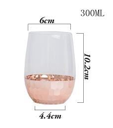 Gold Honeycomb Glass Collection - Regular / Rose Gold -