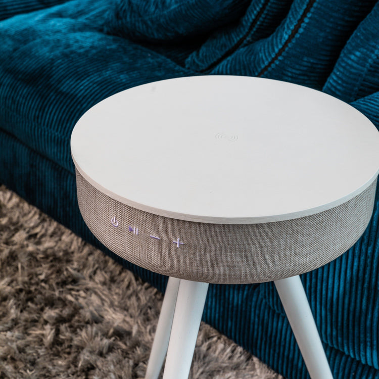 Gray Tripod Bluetooth Speaker Table - Accent Table
