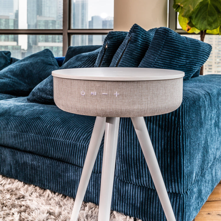 Gray Tripod Bluetooth Speaker Table - Accent Table