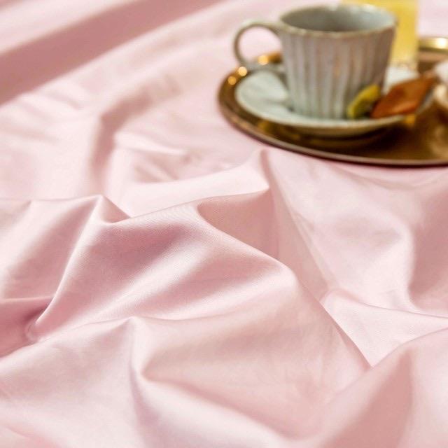 Luxury Pink White Egyptian Cotton Duvet Cover Set - Duvet