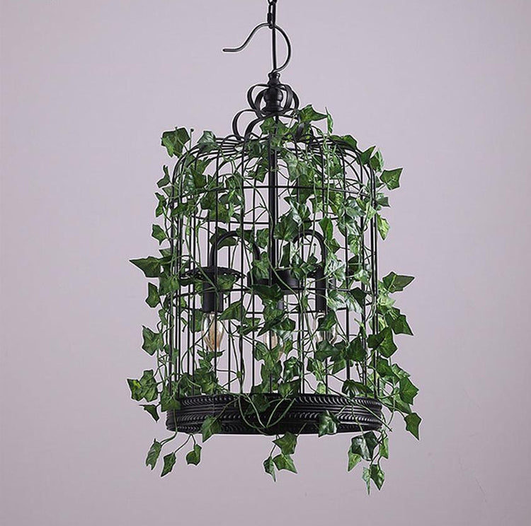 Aaron - Vintage Candle with Cage Chandelier - Chandelier