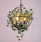 Aaron - Vintage Candle with Cage Chandelier - Spherical Cage