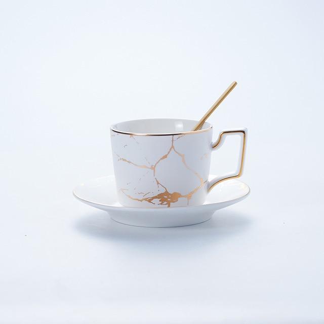 Abstract Gold Print Mug - Mug