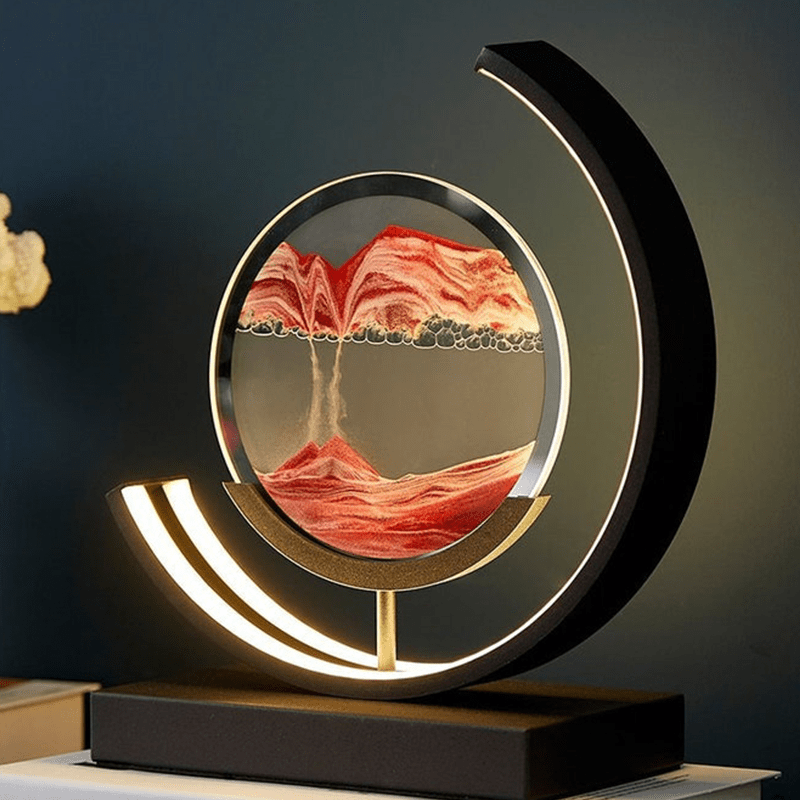 Aesthetic Sand Art Desk Lamp - Table Lamp