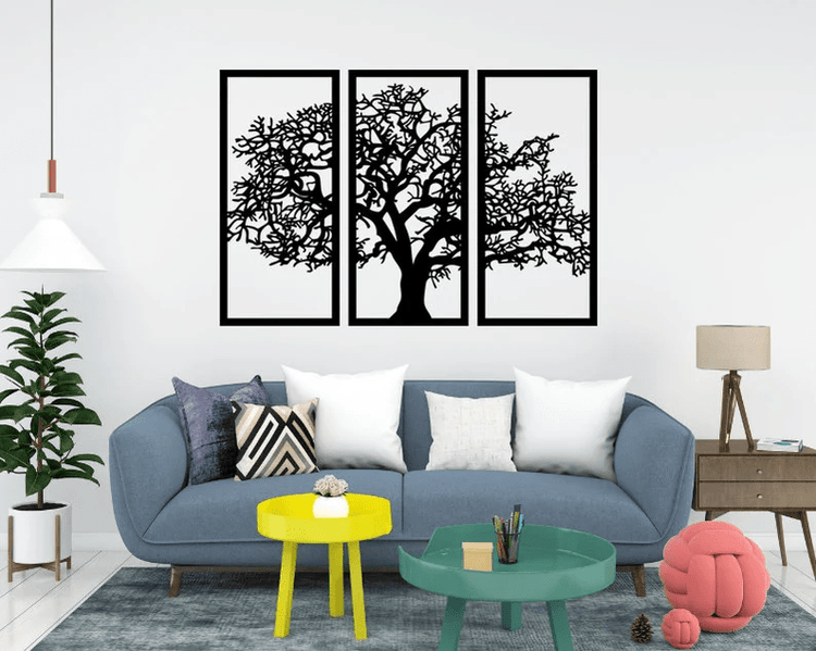 Aesthetic Tree of Life Metal Wall Art - Metal Wall Art