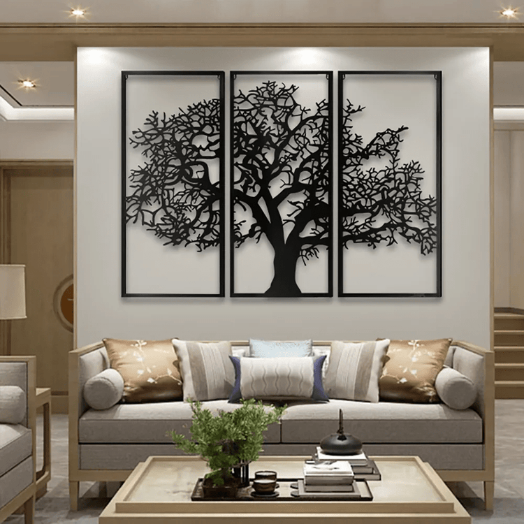 Aesthetic Tree of Life Metal Wall Art - Metal Wall Art