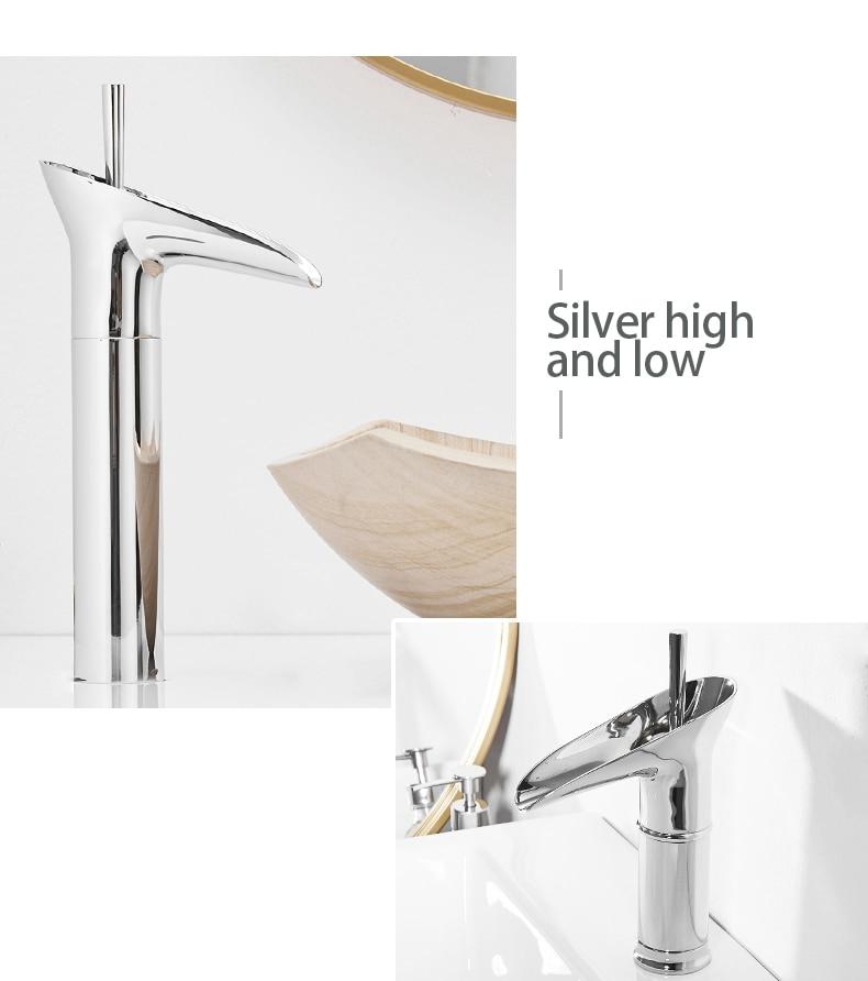 Aesthetic Waterfall Flow Bathroom Faucet - Faucet