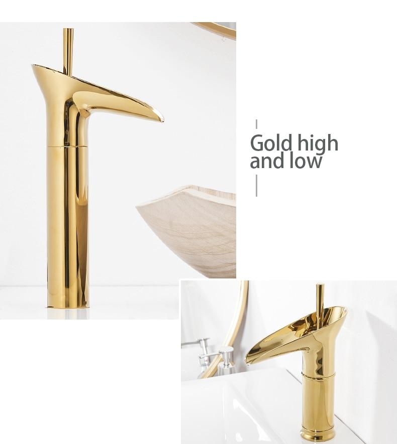 Aesthetic Waterfall Flow Bathroom Faucet - Faucet