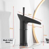 Aesthetic Waterfall Flow Bathroom Faucet - Black / 9 x 6 x 2