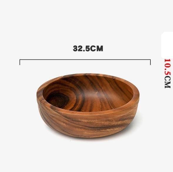 Aesthetic Wooden Serving Bowl - Regular - Bowl