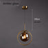 Alina - Nordic Ring Pendant Lamp - Amber Glass - 1 Bulb - 