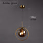Alina - Nordic Ring Pendant Lamp - Amber Glass - 1 Bulb - 