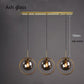 Alina - Nordic Ring Pendant Lamp - Ash Glass - 3 Bulbs - 
