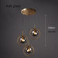 Alina - Nordic Ring Pendant Lamp - Ash Glass - Uneven 3 