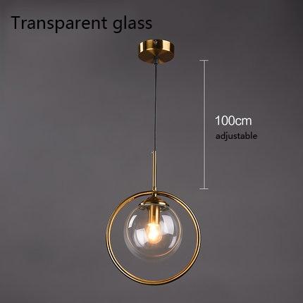 Alina - Nordic Ring Pendant Lamp - Transparent Glass - 1 