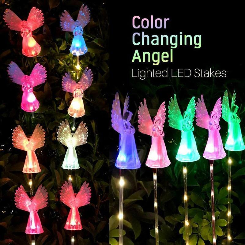 Angel Shaped Solar Garden Stake Lights - Solar Light