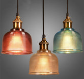 Apollo - Color Glass Pendant Lamp - Orange - Pendant Lamp