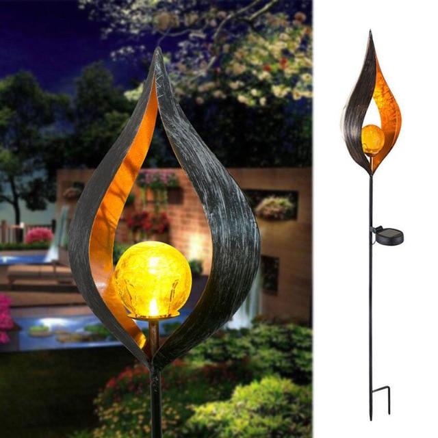 Artifical Flame Solar LED Garden Light - Droplet - Solar 