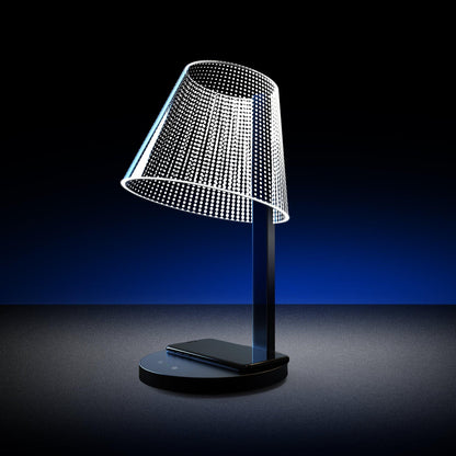 Artistic Embedded LED Lampshade with Wireless charging - 