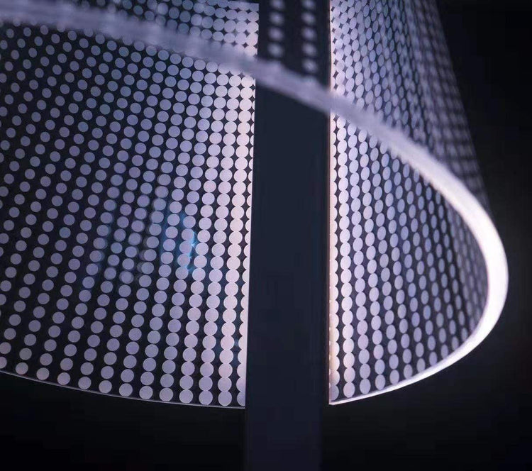 Artistic Embedded LED Lampshade with Wireless charging - 