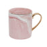 Artistic Gold Handle Coffee Mug - Pink / Set of 2 - Mug
