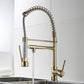 Astrid Golden Kitchen Faucet - Gold - Faucet