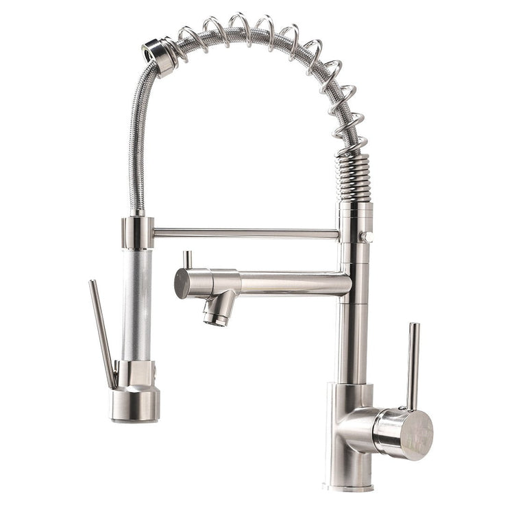 Astrid Golden Kitchen Faucet - Silver - Faucet