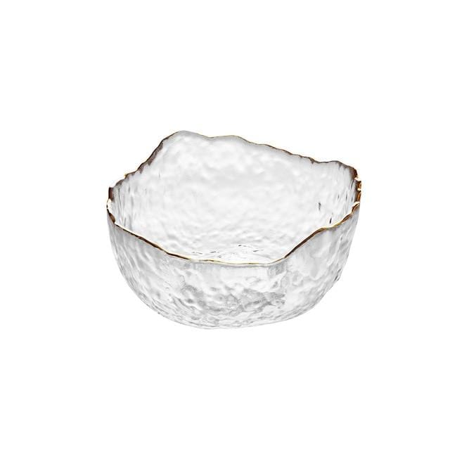 Asymmetric Glass Bowl Set 3 pc - Small (1 BOWL) - Bowl