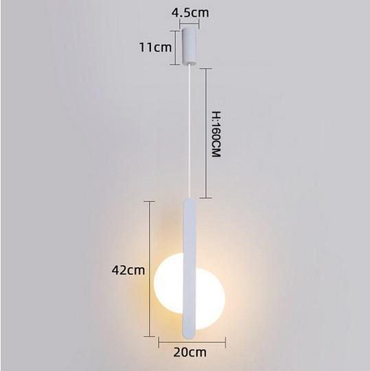 Ayla - Simplistic LED Hanging Pendant Light - Uneven Half 