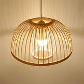 Bamboo Cage Pendant Lamp - Dome / 8 x 14 - Pendant Lamp