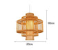 Bamboo Cage Pendant Lamp - Lantern / 23.5 x 23.5 - Pendant 