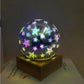Beautiful Crystal Ball Night Light - Stars - Decorative 