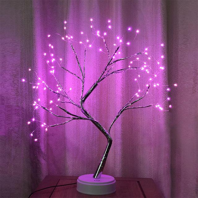 Beautiful Tree Branched Decorative Lights - Pink - 