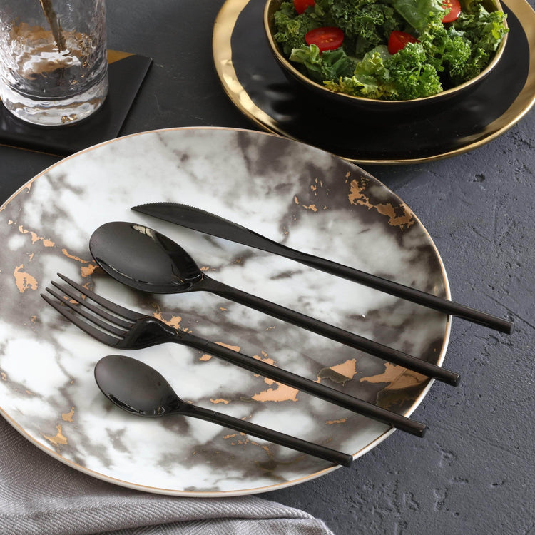 Brooklyn Black Cutlery Set - Black - Cutlery Set