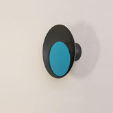 Candy Colored Circular Wall Mounted Lamp - Black & Blue / 