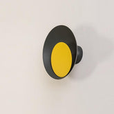 Candy Colored Circular Wall Mounted Lamp - Black & Yellow / 