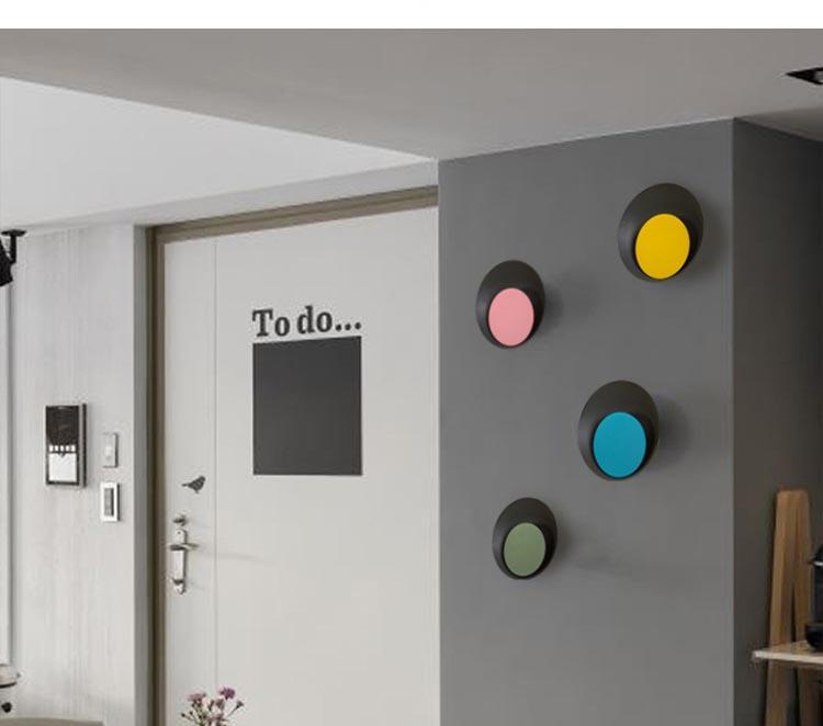 Candy Colored Circular Wall Mounted Lamp - Wall Light