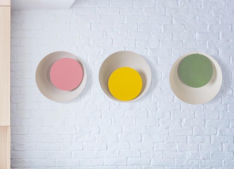 Candy Colored Circular Wall Mounted Lamp - Wall Light