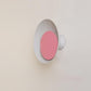 Candy Colored Circular Wall Mounted Lamp - White & Pink / 