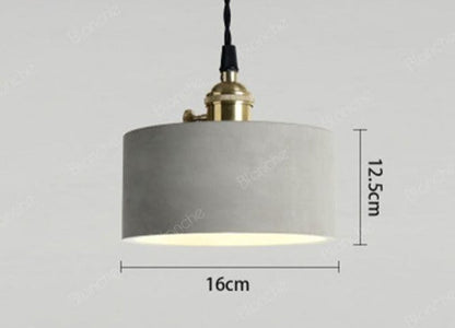 Chiara - Classy Industrial Pendant Lamp - 6 x 5 / Black / 